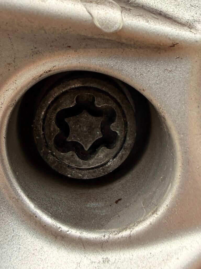 VW Golf wheel locking key