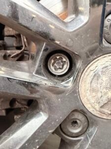 VW Golf locking lug nut