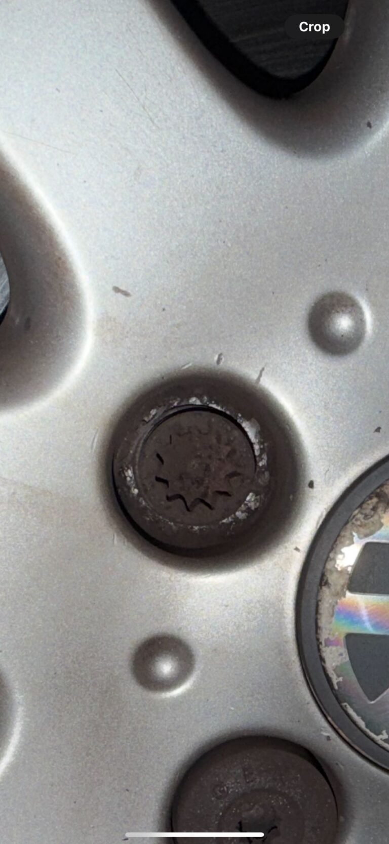 Vw Golf wheel locking key