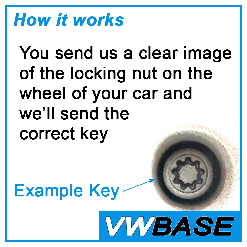 Audi A1 Locking Wheel Nut Key Lug Genuine OEM Lock LWNK Match Matching – Wheel Nuts, Bolts & Studs | UK Seller