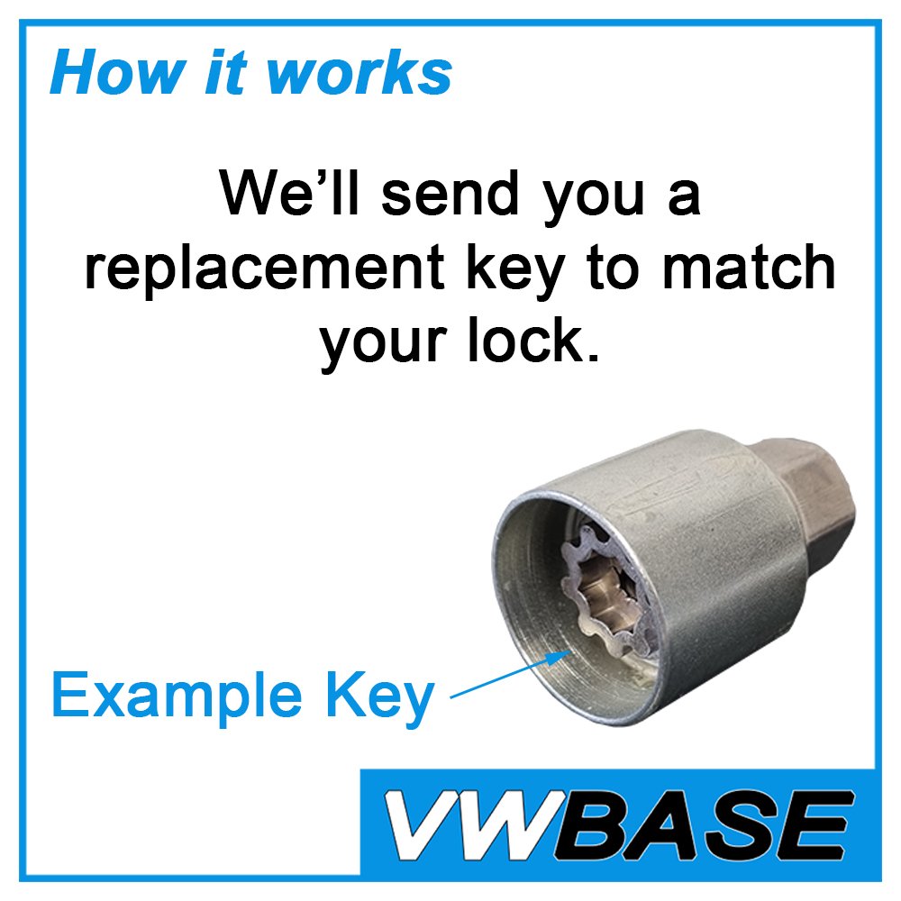Audi A1 Locking Wheel Nut Key Lug Genuine OEM Lock LWNK Match Matching – Wheel Nuts, Bolts & Studs | UK Seller