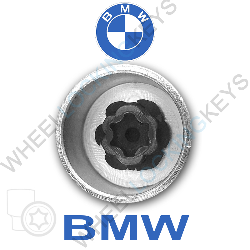 Wheel Locking Key For BMW - Key Number 73 LWNK Security Lock Nut Bolt 