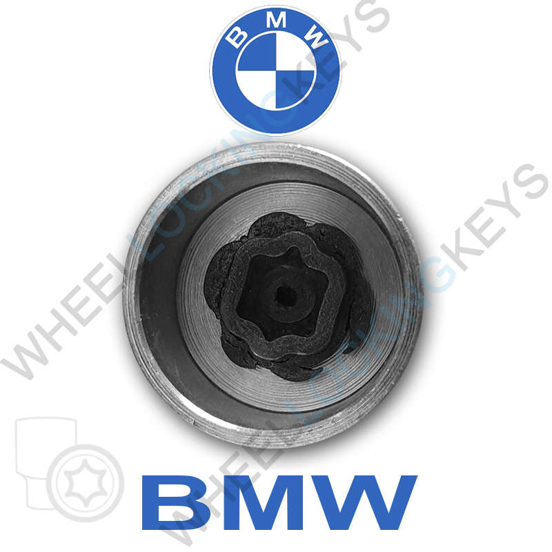 Wheel Locking Key For BMW - Key Number 76 LWNK Security Lock Nut Bolt 