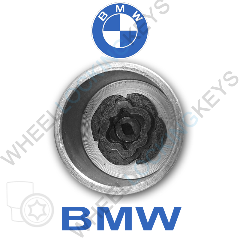 Wheel Locking Key For BMW - Key Number 78 LWNK Security Lock Nut Bolt 